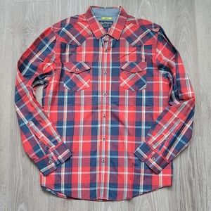 🪶 Slim Fit plaid button bown